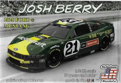 Tijdelijk Beschikbaar WOOD BROTHERS RACING 2025 JOSH BERRY THROWBACK