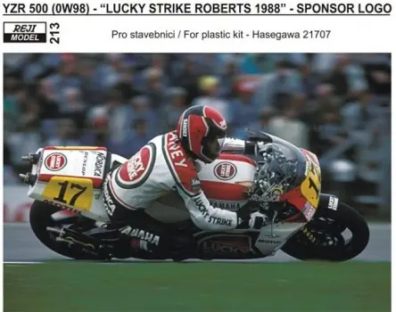 Betrouwbaar YAMAHA YZR500 1988 LOGO LUCKY STRIKE