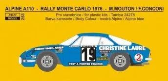 RENAULT ALPINE A110 MONTE CARLO 1976 Favoriet