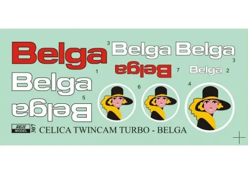 Hoge Kwaliteit TOYOTA CELICA TA64 BELGA LOGO 1985