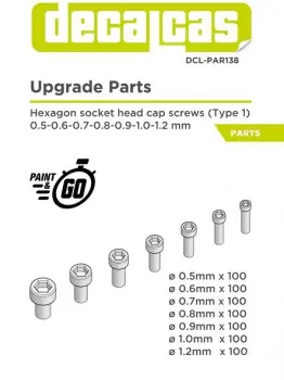 Direct Verzonden HEXAGON SOCKET HEAD CAP SCREWS (TYPE1) 0.5-0.6-0.7-0.8-0.9-1.0-1.2 MM