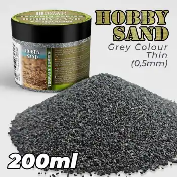 THIN HOBBY SAND - DARK GREY - 200ML Snelle Levering