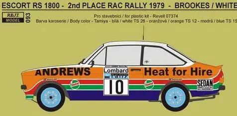 FORD ESCORT RS 1800 RAC 1979 BROOKES Koop Vandaag