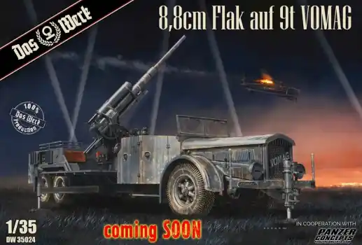 Exclusieve Aanbieding 8.8CM FLAK ON A 9T VOMAG