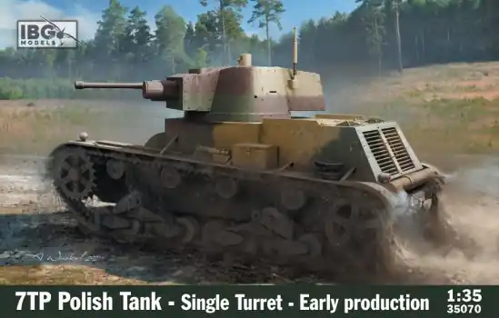 7TP POLISH TANK - SINGLE TURRET - EARLY PRODUCTION Betaalbaar