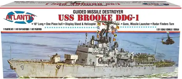 GUIDED MISSILE DESTROYER ESCORT USS BROOKE DEG-1 Uitverkoop