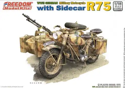 Goedkoop WWII GERMAN MILITARY MOTOCYCLE WITH SIDECAR R75