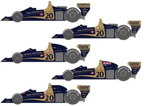 Lage Kosten WR1 & WR3 1977-78 FOR "WOLF WR1 FORD F1" AND "WOLF WR1 1977" BY T.