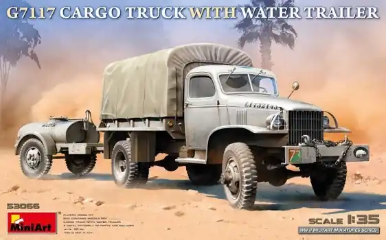 Bestel Nu G7117 CARGO TRUCK WITH WATER TRAILER