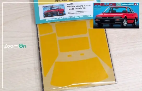 WINDOW PAINTING MASKS - HONDA PRELUDE XX Aanbieding