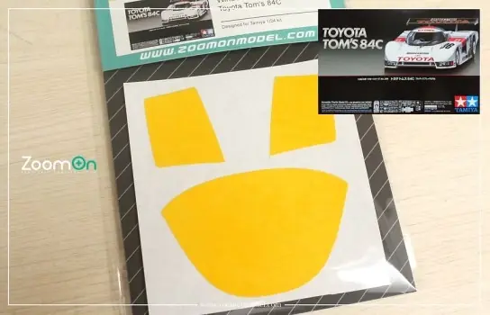 WINDOW PAINTING MASKS - TOYOTA TOM‘S 84C Laatste Kans