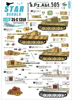 S. PZ. ABT. 505 1943-44. TIGER I ON EASTERN FRONT 1944-45 Nu Kopen