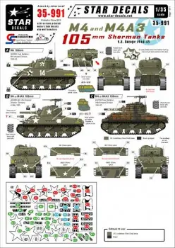 M4 AND M4A3 105MM SHERMAN TANKS Populair