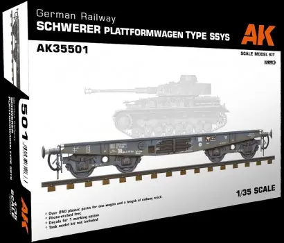 Seizoensaanbieding GERMAN RAILWAY SCHWERER PLATTFORMWAGEN TYPE SSYS
