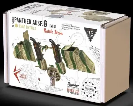 Bestseller PANTHER AUSF.G [MID] REAR DETAILS BATTLE WORN