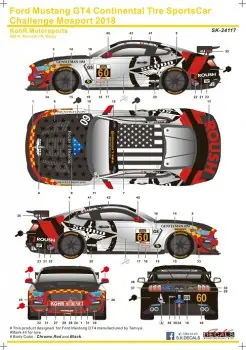 FORD MUSTANG GT4 CONTINENTAL TIRE SPORTSCAR CHALLENGE MOTORSPORT 2018 Hoge Kwaliteit