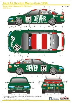 Meest Verkocht AUDI A4 QUATTRO SUPER TOURENWAGEN CUP 1999 JEVER