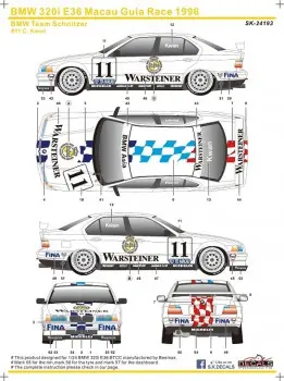 Uitverkoop BMW 320I E36 MACAU GUIA RACE 1996