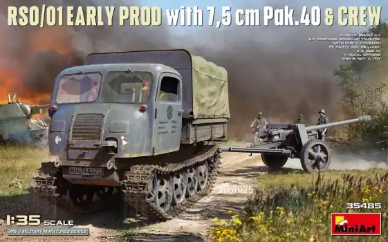 RSO/01 EARLY PROD. WITH 7.5CM PAK.40 & CREW Gecertificeerd