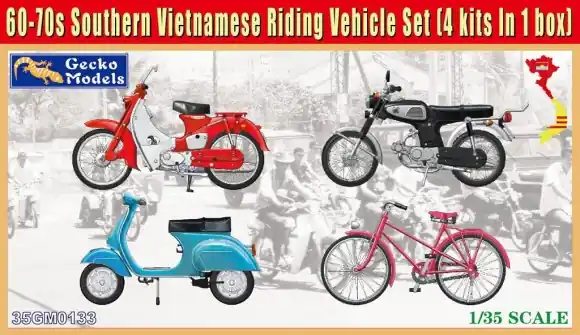 60-70s SOUTHERN VIETNAMESE RIDING VEHICLE SET [4 KITS IN 1 BOX] Dagaanbieding