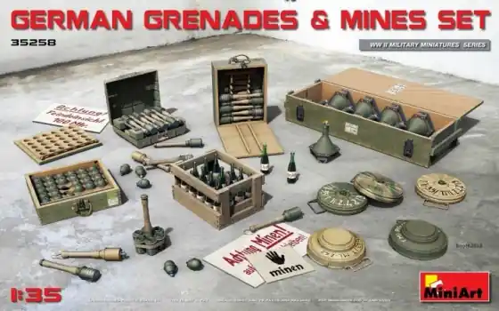 GERMAN GRENADES AND MINES SET Meest Verkocht