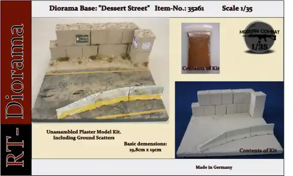 DIORAMA BASE DESSERT STREET Uitverkoop