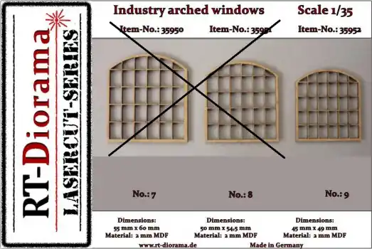LASERCUT INDUSTRIAL WINDOW ARCHED NO.9 Shop Nu