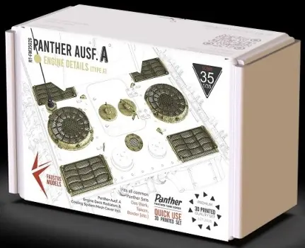 PANTHER AUSF.A ENGINE DETAILS TYPE A Op = Op