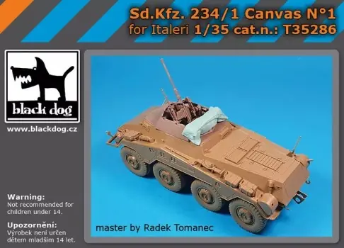 Exclusieve Aanbieding SD.KFZ. 234/1 CANVAS N°1 FOR ITALERI