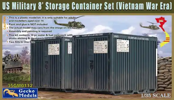 US MILITARY 8‘ STORAGE CONTAINER SET (VIETNAM WAR) Hete Deal