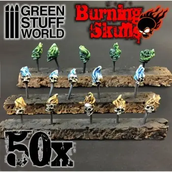 BURNING SKULLS Uitverkoop