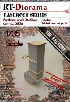 Gratis Retour LASERCUT VENTILATION SHAFT 20X20MM