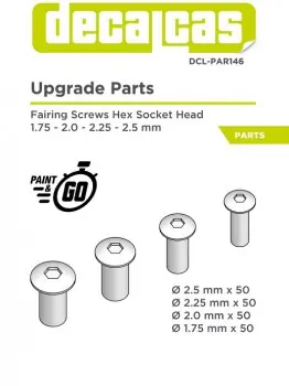 Aanbieding FAIRING SCREWS HEX SOCKET HEAD 1.75 - 2.0 - 2.25 - 2.5 MM
