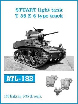 TRACKS STUART LIGHT TANK T 36E 6 TYPE Gereduceerde Prijs