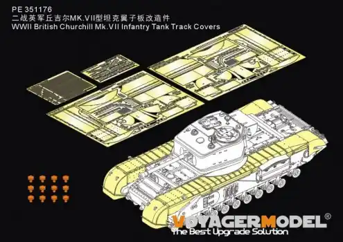 Laatste Kans WWII BRITISH CHURCHILL MK. VII INFANTRY TANK TRACK COVERS