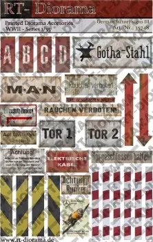 Exclusieve Aanbieding PRINTED ACCESSORIES GERMAN FACTORY SIGNS SET3