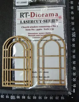 Exclusieve Aanbieding LASERCUT CHURCH WINDOW ROMANESQUE NO.3