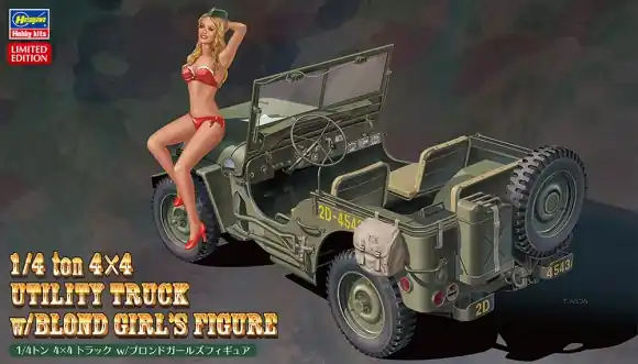 1/4 TON 4X4 UTILITY TRUCK WITH BLOND GIRL‘S FIGURE Laatste Kans