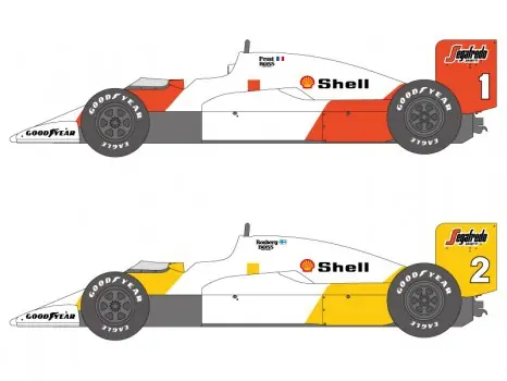 Beperkte Voorraad MCLAREN MP4/2C 1986 PORTUGUESE GP