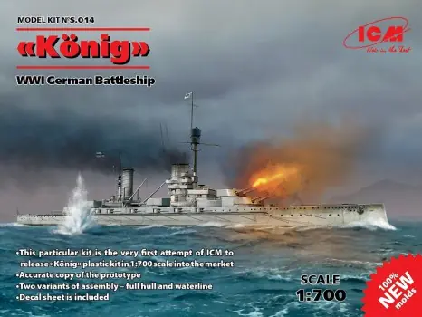 WWI GERMAN BATTLESHIP KONIG Exclusieve Aanbieding