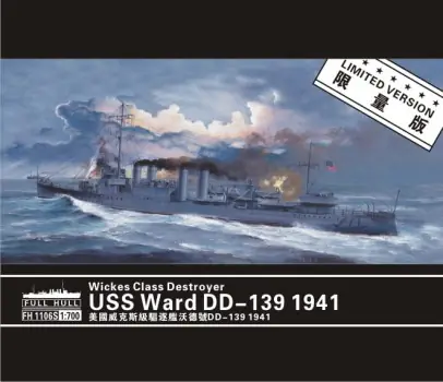 Nieuw WICKES CLASS DESTROYER USS WARD DD-139