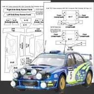 CARBON TEMPLATE SUBARU 2001 Superprijs