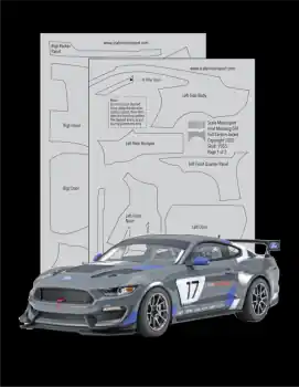 MUSTANG GT4 BLACK ON PEWTER METALLIC Superprijs