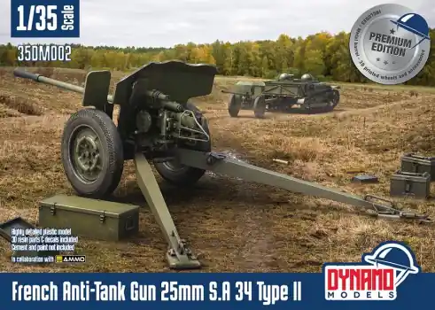 FRENCH ANTI-TANK GUN 25MM S.A 34 TYPE II PREMIUM EDITION Betaalbaar