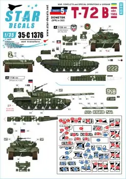Koop Online WAR IN UKRAINE 5 T-72B (1986) FROM THE DONETSK REPUBLIC IN 2022