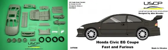 HONDA CIVIC EG COUPE FAST AND FURIOUS Snelle Levering