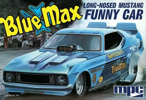 Merkproduct BLUE MAX LONG NOSE MUSTANG FUNNY CAR