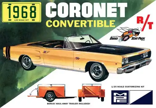 Korting 1968 DODGE CORONET CONVERTIBLE WITH TRAILER