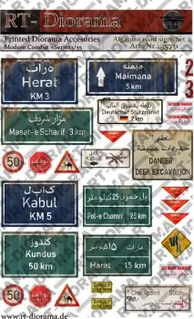 PRINTED ACCESSORIES AFGANIAN ROAD SIGNS SET 2 Goedkoop