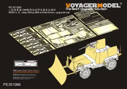 US JEEP WITH ARMOUR UPGRADE SET Beperkt Aanbod